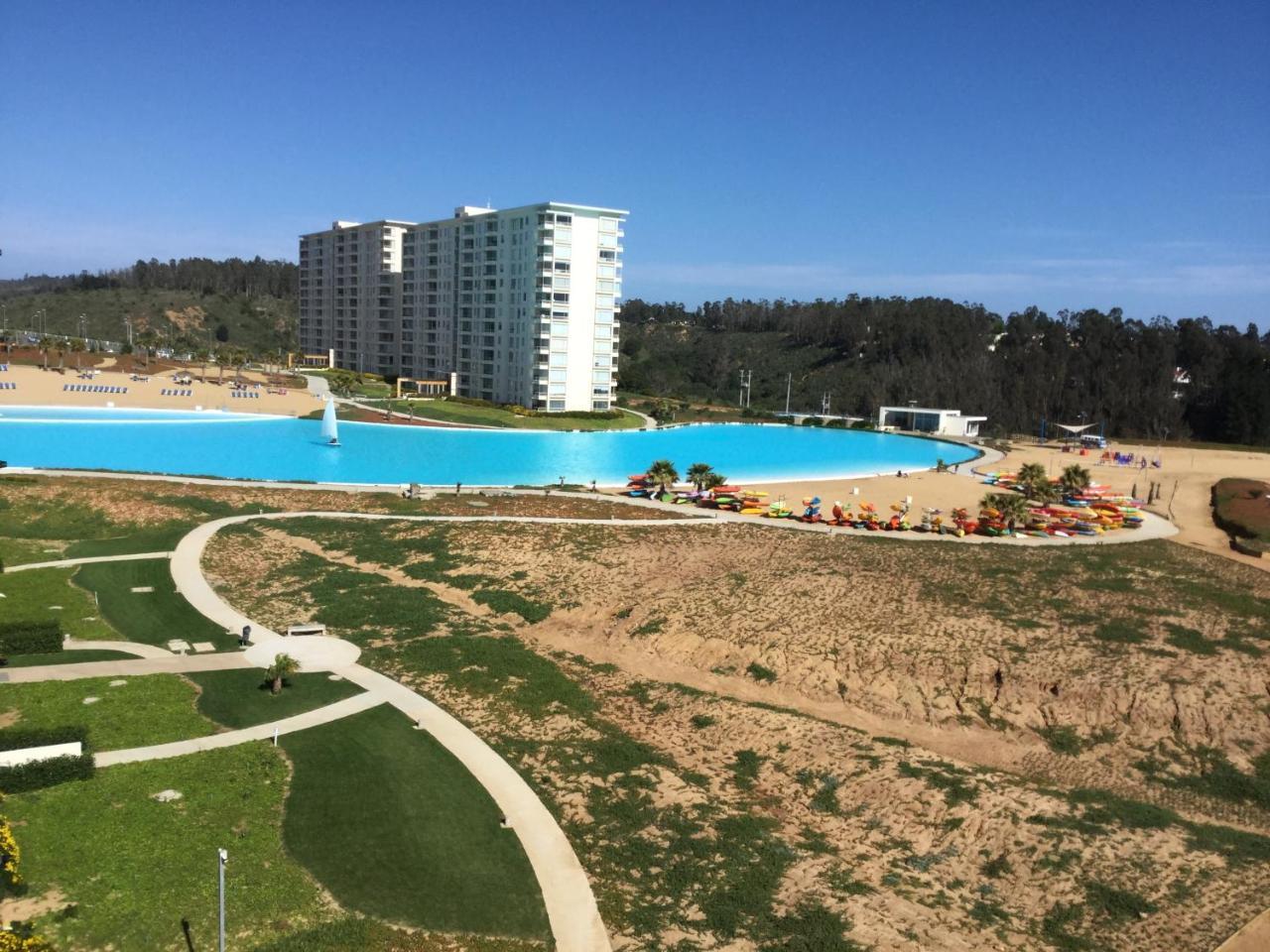 Departamento En Laguna Bahia Algarrobo Exterior foto